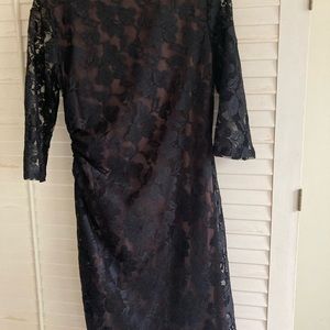 Black lace dress.